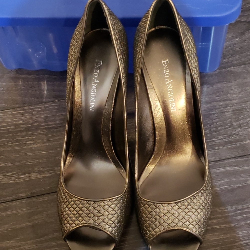 New Enzo Angiolini Eamaylie Peep Toe Pumps - Picture 7 of 7